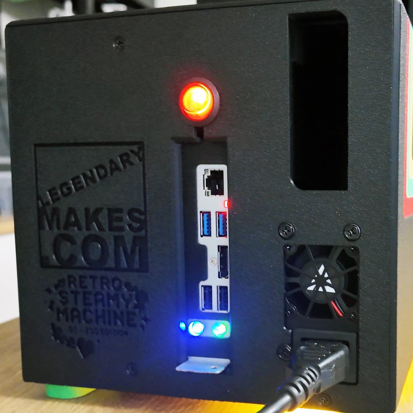 BC-250 Retro Steamy Machine Case — Themed PETG Console Enclosure with Matching Faceplates & Legs