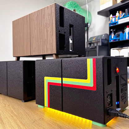 BC-250 Retro Steamy Machine Case — Themed PETG Console Enclosure with Matching Faceplates & Legs