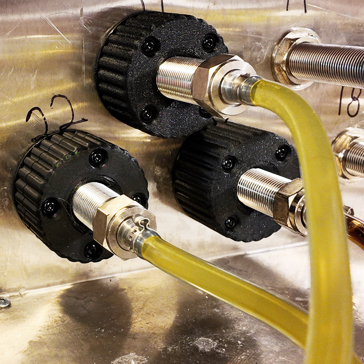 Tap Wall Beer Shank Nut — Tool-Less Install with Anti-Rotation Washer