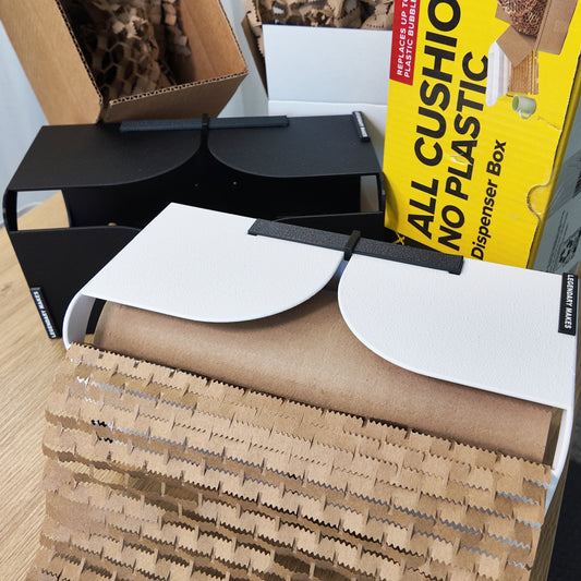 Cushion Lock Protective Wrap Holder | PETG Replacement Dispenser for 12" x 175ft Scotch Rolls | Wall or Desk Mount | Legendary Makes